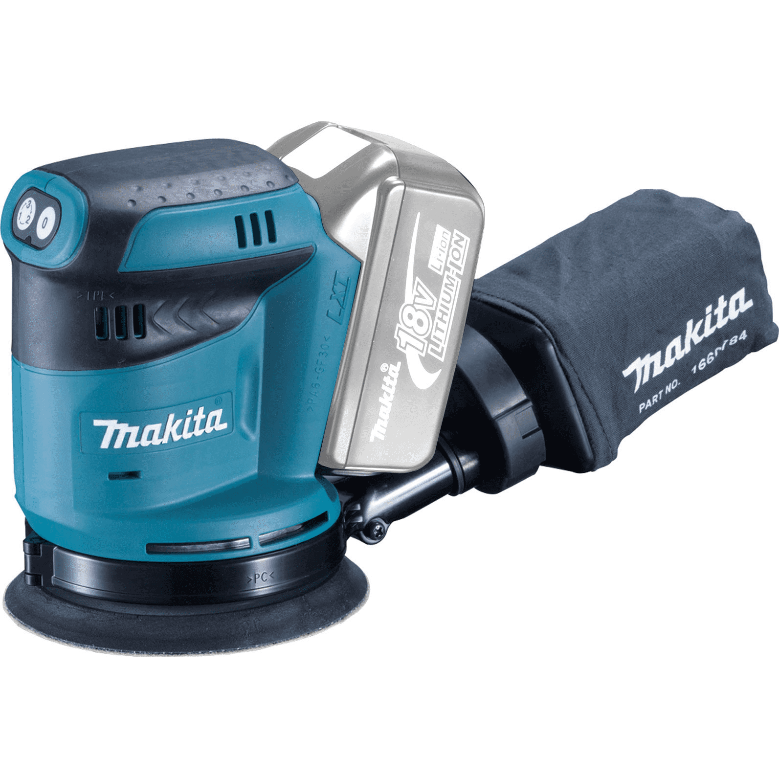 Makita DBO180Z 18v LXT 125mm Random Orbit Sander Body Only Bell Donaldson Steele
