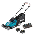 Makita DLM432PT2 Twin 18v LXT Cordless 36v Lawn Mower 430mm inc 2x 5.0Ah