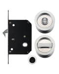 Zoo Hardware Fulton & Bray FB81SC Sliding Door Lock Set Satin Chrome
