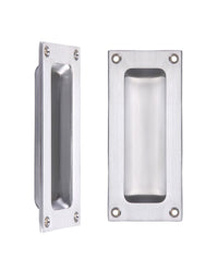 Zoo Hardware Fulton & Bray FB90 102x45mm Flush Pull Satin chrome