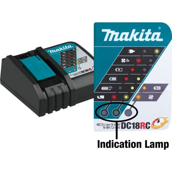 Makita DC18RC 7.2v-18v LXT Li-ion Fast Battery Charger 240v