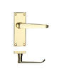 Zoo Hardware PR042EB Project Victorian Flat Lever on Latch Backplate 114 x 40mm Electro Brass