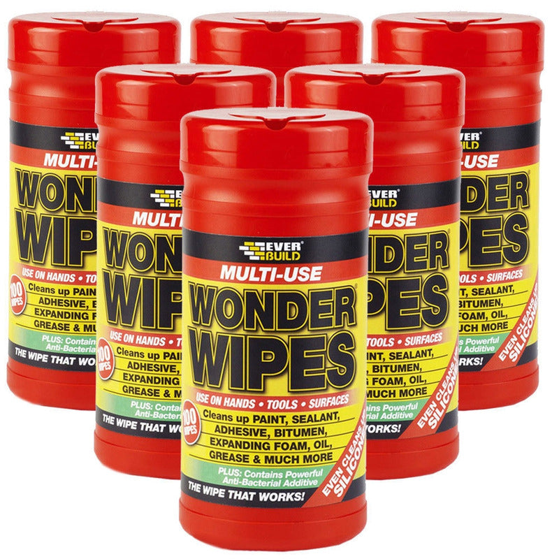 Everbuild Wonder Wipes Trade (Tub 100)  X 6