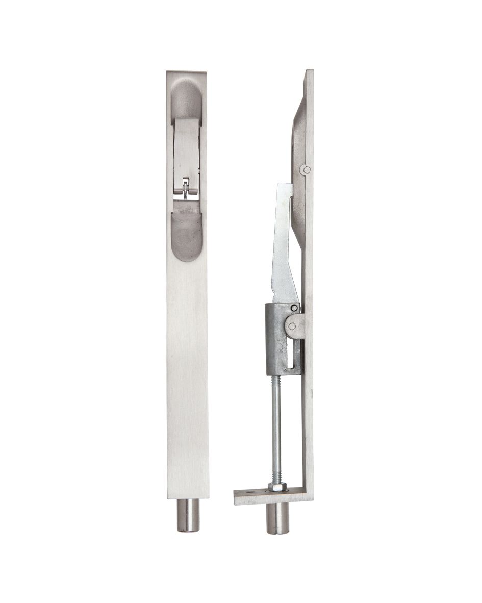 Zoo Hardware ZAS03SS Lever Action Flush Bolt 203 x 20mm Satin Stainless Steel
