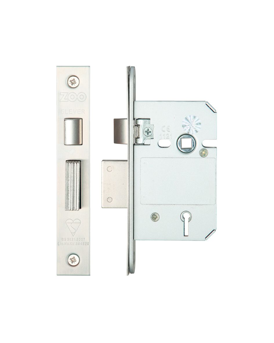 Zoo Hardware ZBSS64PVD British Standard 5 Lever Sashlock 64mm Brass