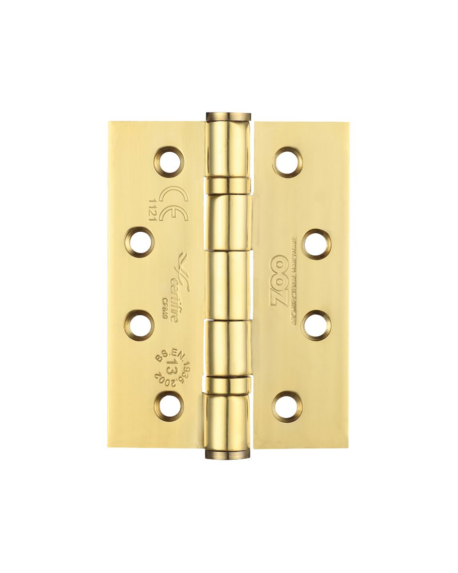 Zoo Hardware ZHSS243PVD 102x76x3 PVD Hinge (Pair)