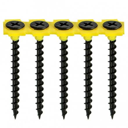 TIMCO Collated Drywall Screw Coarse Thread Black 3.5 x 55mm (Box of 1000)