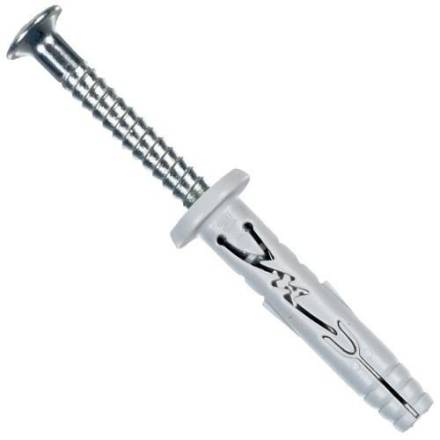 Spit Hit-M CSK M6 x 65mm Zinc Plated Nylon Hammer Fixing (100 Pack)