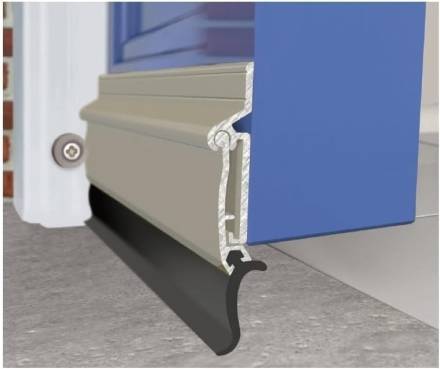 Exitex Autoseal Automatic Rise and Fall Draught Excluder 990mm Mill Finish