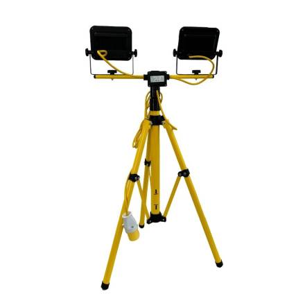 Connexion Electrical Twin Head LED Telescopic Tripod Site Light 2x20W 110V