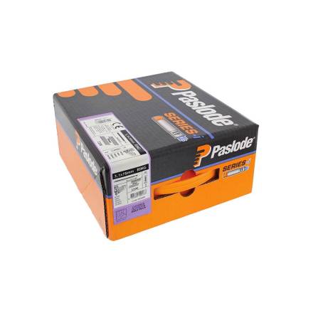 Paslode 141072 3.1 x 75mm Galv-Plus Ring Shank Framing Nails Pack of 2200 + 2 Fuel Cells