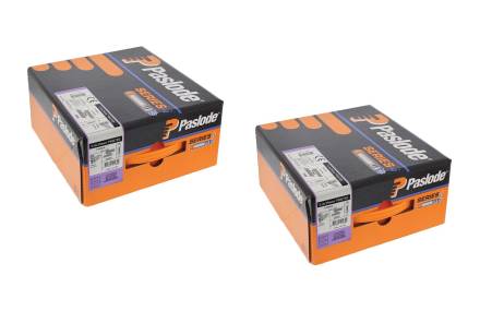 Paslode 35mm PPN Hardened Twist Nail Electro Galvanised 3.4 x 35mm Pack of 2500 with 2 Fuel Cells