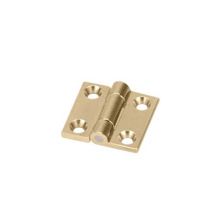 Frisco Solid Drawn Brass Plain Butt Hinge 76 x 41mm Self-Colour Brass Pair