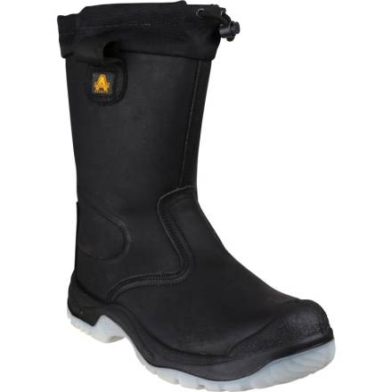 Amblers Safety FS209 Water Resistant Pull On Safety Rigger Boot Black Size 10