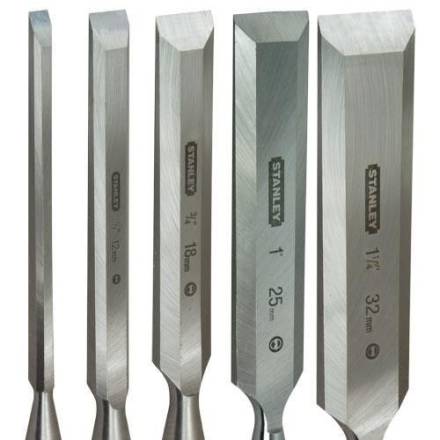 Stanley FatMax Thru Tang Bevel Edge Chisel Set 5-Piece (6-32mm)