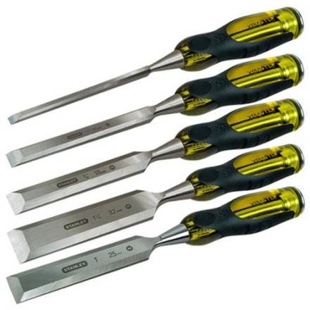 Stanley FatMax Thru Tang Bevel Edge Chisel Set 5-Piece (6-32mm)