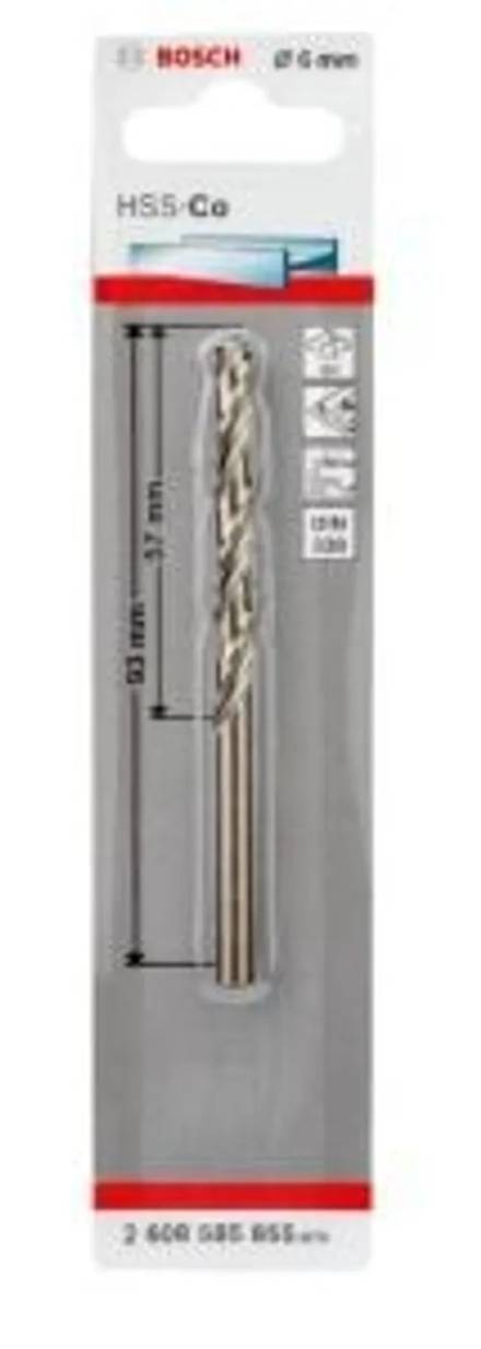Bosch HSS-Co Metal Drill Bit 6 x 57 x 93mm DIN 338