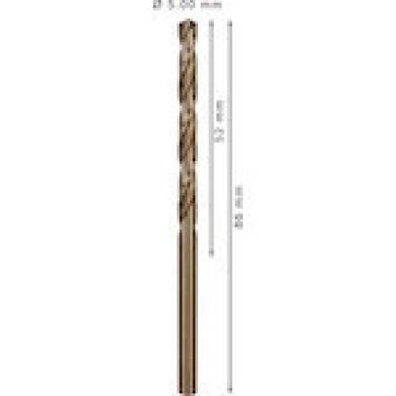 Bosch HSS-Co Metal Drill Bit 5 x 86mm DIN 338 - Pack of 10