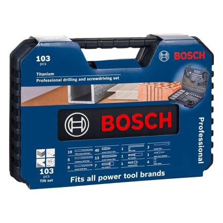 Bosch Professional 103-Piece Mixed Drilling and Screwdriving Accessory Set