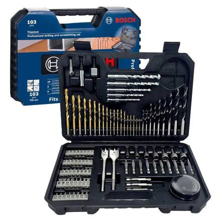 Bosch Professional 103-Piece Mixed Drilling and Screwdriving Accessory Set