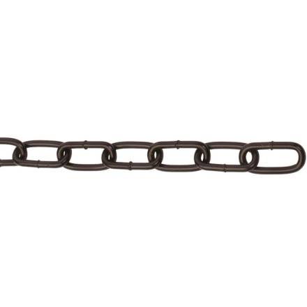 A Perry No.300 Black Straight Link Side Welded Chain 3.0 x 21mm Per Metre