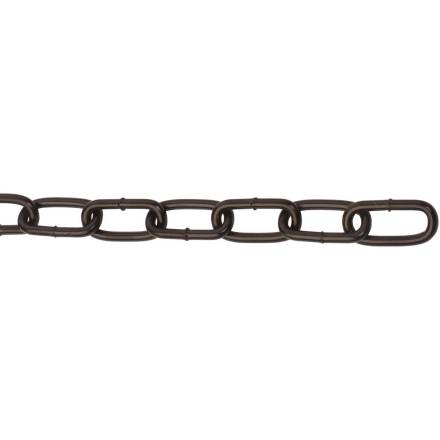 A Perry No.300 Black Straight Link Side Welded Chain 3.0 x 21mm Per Metre