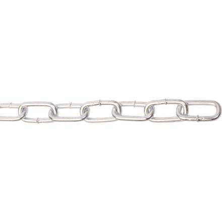 A Perry No.300 Straight Link Side Welded Chain 3.0 x 21mm BZP Per Metre