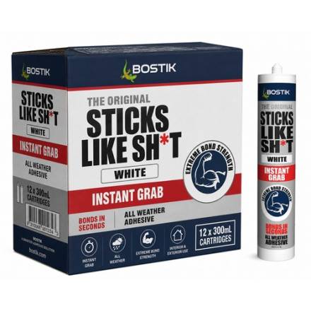 Bostik Sticks Like Sh*t Construction Adhesive White