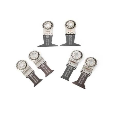 FEIN Best of E-Cut Starlock Wood and Metal Oscillating Blade Set 6-Piece