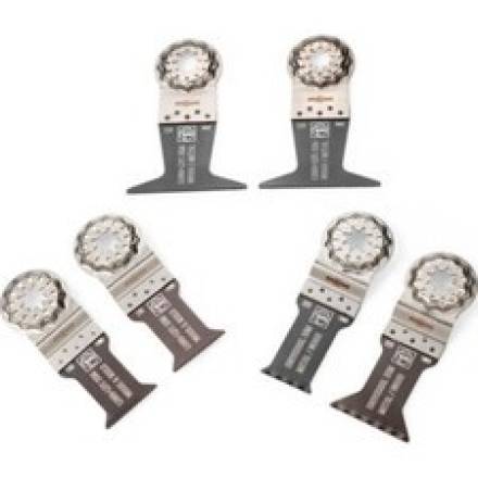 FEIN Best of E-Cut Starlock Wood and Metal Oscillating Blade Set 6-Piece
