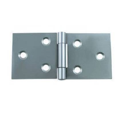 A Perry No.404 Uncranked Backflap Hinge 38mm Satin Chrome