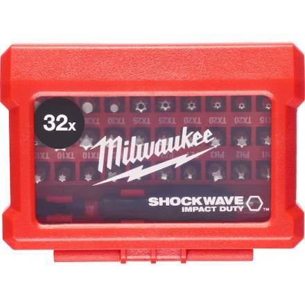 Milwaukee ShockWave Impact Duty 32-Piece Compact Screwdriver Bit Set 4932464240