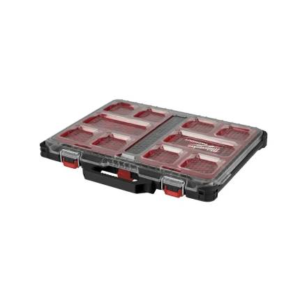 Milwaukee PACKOUT Slim Organiser - 10-Bin Modular Storage, IP65