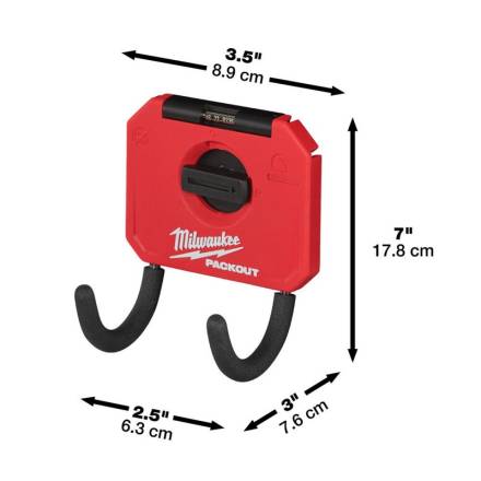 Milwaukee PACKOUT Small Curved Utility Hook 3" (4932480705)