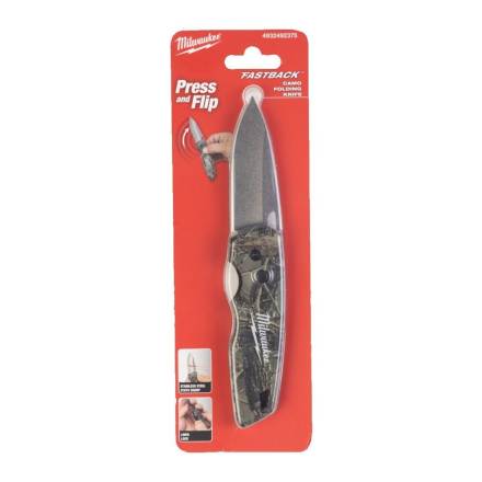 Milwaukee FASTBACK Camo Folding Knife 4932492375