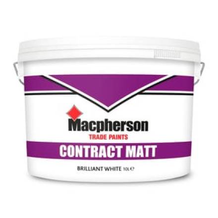Crown Paints Contract Matt Emulsion Brilliant White 10L