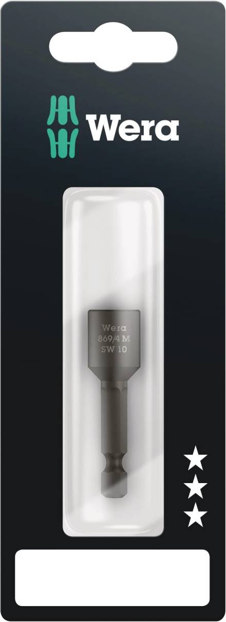 Wera 869/4 M SB Magnetic Nutsetter 10 x 50mm