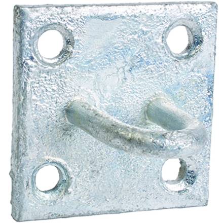 A Perry No.512 Galvanised Chain Staple on Plate 50 x 50mm (Prepacked)