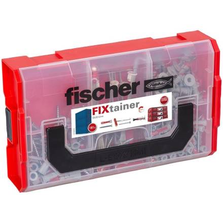 Fischer FIXtainer DuoPower Wall Plug and Screw Assortment Kit 210-Piece