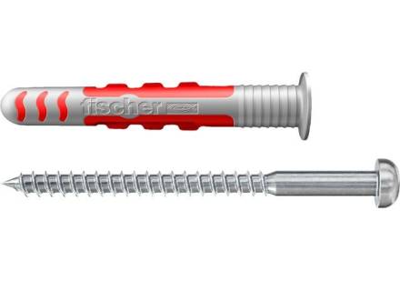 Fischer DuoSeal 6 x 38mm Sealing Wall Plug with Stainless Steel Screw A2 - Pack of 50