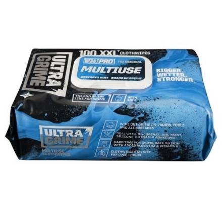 Ultra Grime Pro Multiuse XXL+ Clothwipes Pack of 100