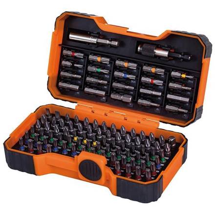 Bahco 59/S100BC Colour Coded Screwdriver Bit Set 100-Piece
