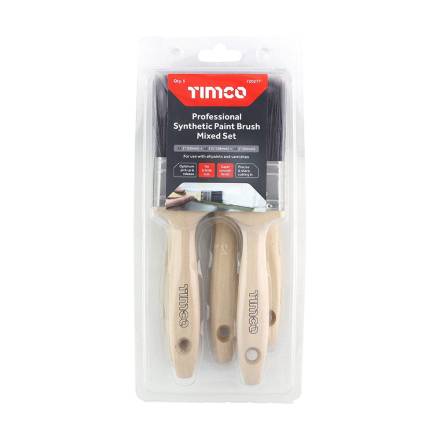 TIMCO Professional Synthetic Paint Brush Mixed Set - Pack of 5