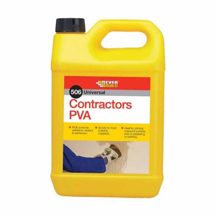 Sika Everbuild 506 Contract PVA Bonding Agent, Primer and Admixture 5 Litre