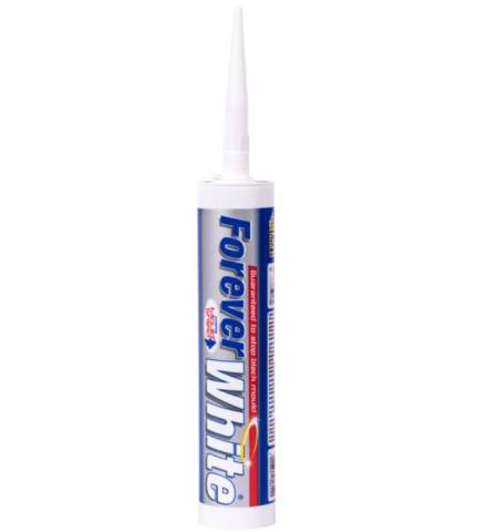 Sika Everbuild Forever White Anti-Mould Silicone Sealant 295ml