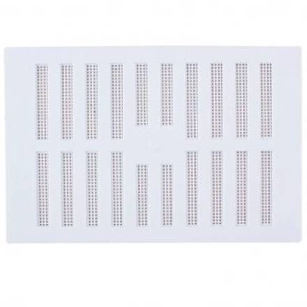 Select Hardware MAP 903-02 White Adjustable Plastic Vent with Flyscreen 9" x 3"