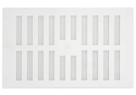 Select Hardware Adjustable Plastic Vent with Flyscreen White 9" x 6"