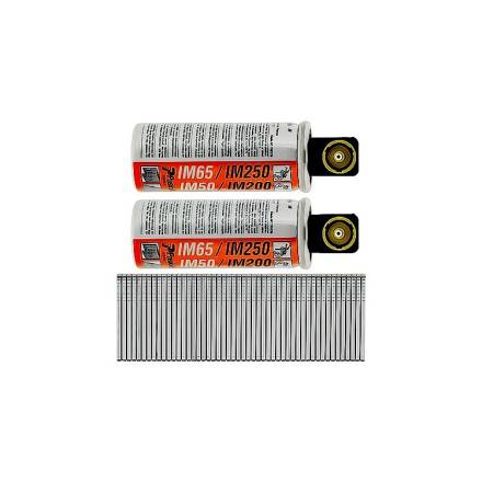Paslode 921589 F16 1.6 x 38mm Galvanised Straight Brad Nails (Pack of 2000 and 2 Fuel Cells)