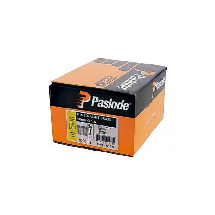 Paslode 921595 F16 x 50mm A2 Stainless Steel Straight Brad Nails (Pack of 2000)