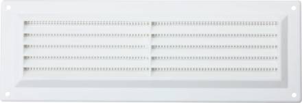 Select Hardware White Plastic Louvre Vent with Flyscreen 9" x 3" (229 x 76mm)